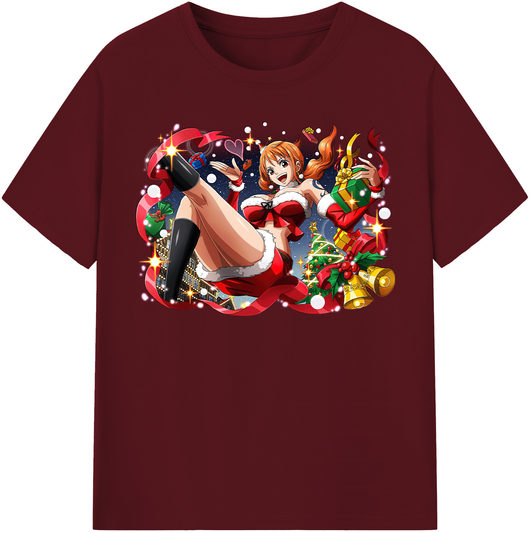 ワンピース ナミ ONE PIECE Nami 綿100％半袖Tシャツ（フロントプリント）